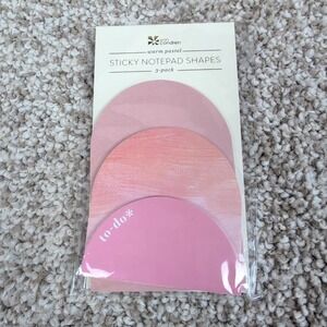 Erin Condren Warm Pastel Sticky Notepad Shapes 3 Pack To Do List